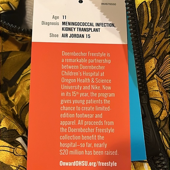 Nike Doernbecher Donovon Jacket Hoodie Do The Impossible Youth Boys Girls Medium - Picture 16 of 16